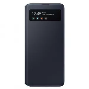 Samsung Flip Cover S View Wallet   pentru Galaxy A51 5G (Negru)
