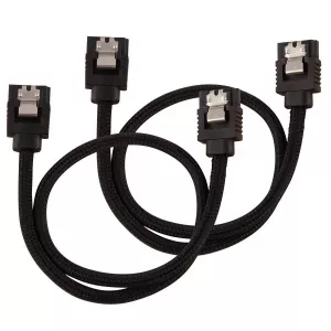 Corsair Modding Premium Sleeved SATA 6Gbps 30cm Cable — Black CC-8900248