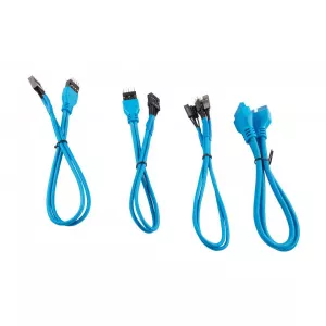 Corsair Modding Premium Sleeved Front Panel Extension Kit 30cm — Blue CC-8900247