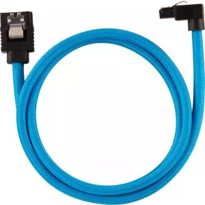 Corsair Modding Premium Sleeved SATA 6Gbps 60cm 90° Connector Cable — Blue CC-8900285