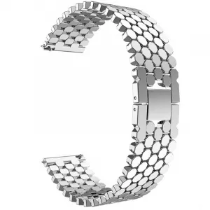 Very Dream Curea metalica compatibila Huawei Watch GT 2e, telescoape Quick Release, Bright-Silver
