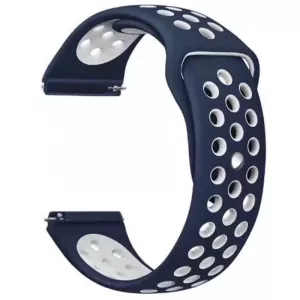 Very Dream Curea silicon compatibila Huawei Watch GT 2e, telescoape QR, Albastru-Alb