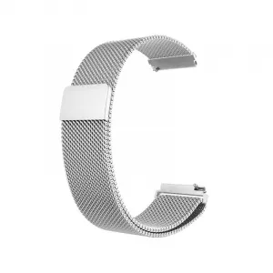 Very Dream Curea metalica compatibila Huawei Watch GT 2 Pro, telescoape Quick Release, Milanese Loop, Argintiu