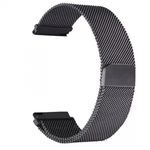 Very Dream Curea metalica compatibila Xiaomi Amazfit GTR 2, telescoape Quick Release, Milanese Loop, Negru