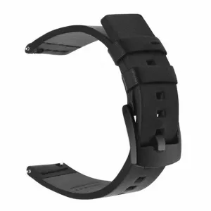 Very Dream Curea piele naturala compatibila Xiaomi Amazfit GTR 2, telescoape Quick Release, 22mm, Negru