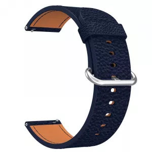 Very Dream Curea piele, compatibila Xiaomi Amazfit GTR 2, telescoape Quick Release, 18cm, Midnight Blue