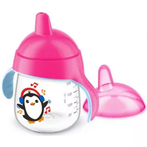 Philips Cana cu tetina de formare  SCF753/07 260 ml (Roz)