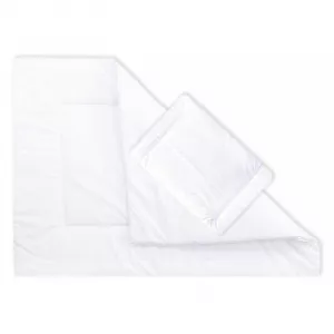 AMY Set pilota 135 x 100 cm si perna 40 x 60 cm BabySoft Alb