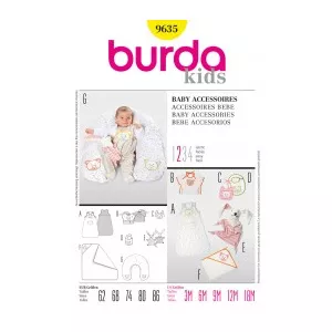 Burda Style Perna moale, sac de dormit, halat de baie 9635