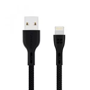 Promate Cablu date Powerbeam-I, Lightning, USB-A, negru