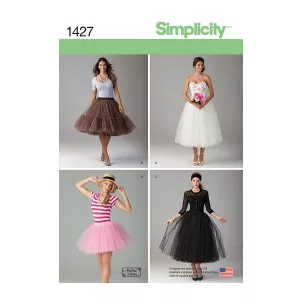 Simplicity Tipar fusta tul 1427
