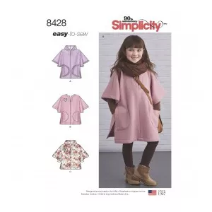 Simplicity Tipar pelerina fetite S8428