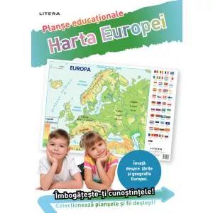 Litera Harta Europei. Planșe educaționale