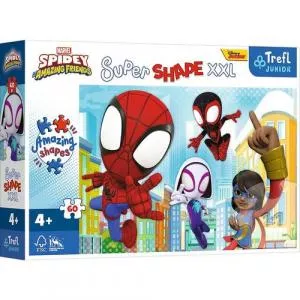 Trefl Junior Super Shape XXL, Prietenii lui Spidey, 60 piese 5900511500127