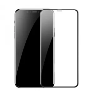 Baseus Tempered Glass Soft 3D, iPhone XS Max/11 Pro Max, PET Rim 0.23 mm, Negru