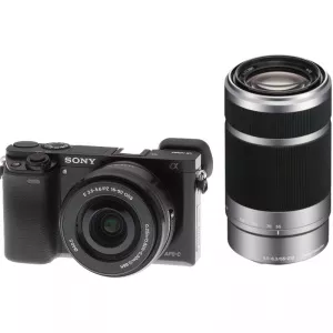 Sony Alpha 6000 Black Kit SELP1650 + SEL55210 ILCE6000YB.CEC