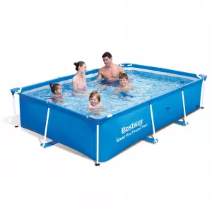 Bestway Piscina, cadru metalic, 259 x 170 x 61 cm, forma dreptunghiulara 56403
