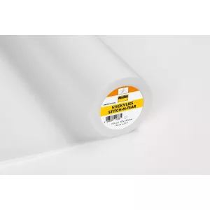 Vlieseline Intaritura pentru broderie, 100 cm lungime x 90 cm latime, STITCH-N-TEAR
