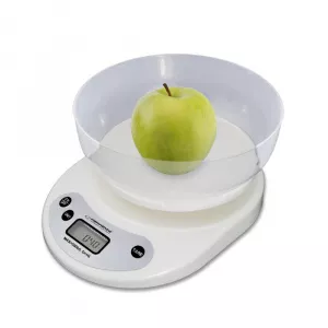 Esperanza EKS007 Kitchen scale with a bowl. White