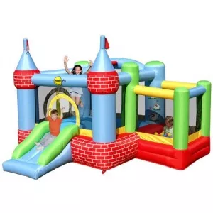 Happy Hop Saltea Gonflabila Castel cu loc de joaca cu bile 9112