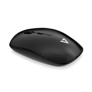 V7 Low Profile Wireless Optical Mouse - Black MW200-1E