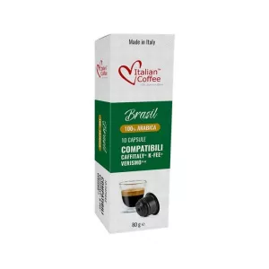 Tchibo Capsule cafea Italian Coffee Brasil Arabica- Compatibil Cafissimo / Beanz - 10 buc.