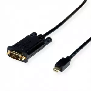 Value Cablu Mini Displayport la VGA 1080p T-T 1m Negru 11.99.5805