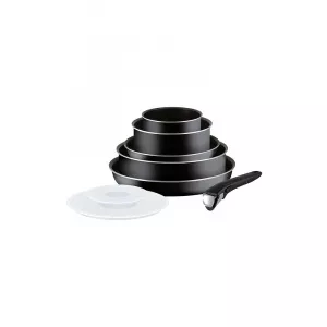Tefal Set 8 piese Ingenio Essential, 28 cm, L2009902, Negru