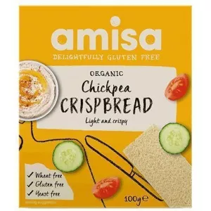 Amisa Organic Crispbread (painici) cu naut fara gluten bio 100g