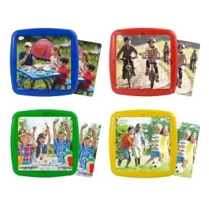 Miniland Set 4 puzzle Ma distrez cu prietenii mei