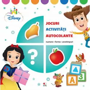 Litera Disney. JOCURI, ACTIVITĂȚI, AUTOCOLANTE. Numere, forme, anotimpuri