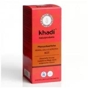 Khadi Henna naturala (Rosu) - vopsea de par naturala, 100g