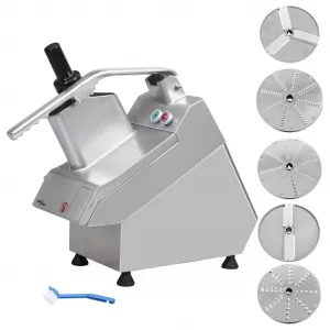 vidaXL Tăietor de legume gastro cu 5 lame din oțel inoxidabil 550 W 51317