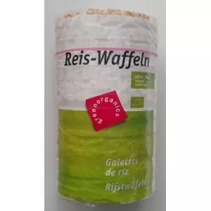 Green Organics Rondele din orez expandat fara sare bio, 100g