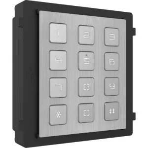 Hikvision Tastatura DS-KD-KP/S pentru videointerfon, Black