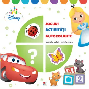Litera Disney. JOCURI, ACTIVITĂȚI, AUTOCOLANTE. Animale, culori, cuvinte compuse