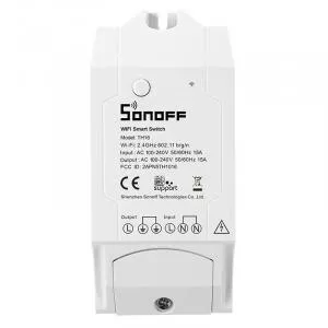 Sonoff Intrerupator temperatura si umiditate Smart TH16, Alb