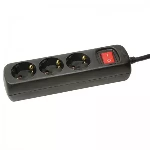 LogiLink Socket Outlet 3-way, 1.4 m (LPS206B)