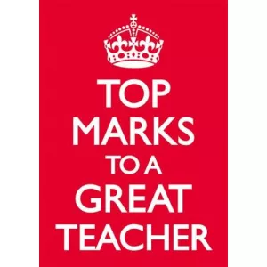 Dean Morris Cards Felicitare - Top Marks to a great teacher
