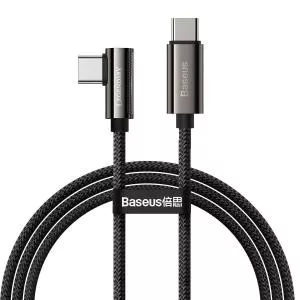Baseus Legend Elbow, 2x USB Type-C, 100W, 1m, Negru