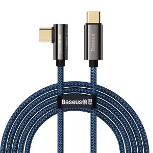 Baseus Legend Elbow, 2x USB Type-C, 100W, 2m, Albastru