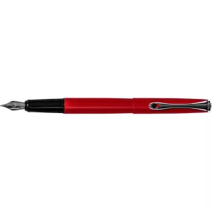 Diplomat Esteem - Red Lacquer - stilou cu penita M, din otel inoxidabil