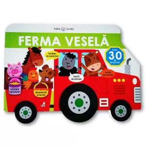 Litera Bebe învață. Ferma veselă. Carte cu ferestruici