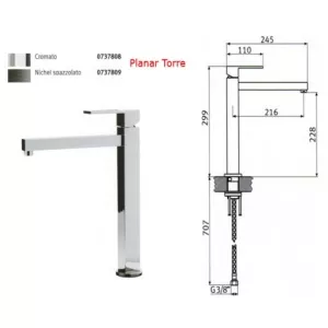 Franke Baterie de bucatarie Planar Torre (0737808)