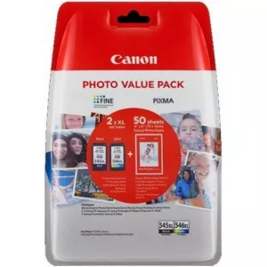 Canon PG-545XLPVP Multipack (Negru+Color XL) + Hartie Foto GP-501