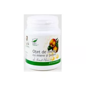 Pro Natura Otet de mere cu miere si polen 150cpr