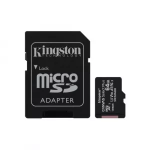 Kingston Canvas Select Plus   64GB, Clasa 10 + Adaptor SD SDCS2/64GB