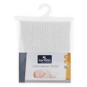 Lorelli Paturica Crosetata din Bumbac 75 x 100 cm white