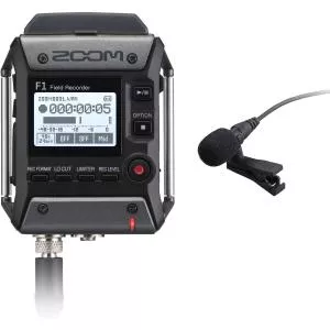 Zoom Zoom F1 (LP) Recorder Audio cu Microfon Lavaliera