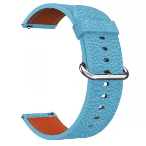 Very Dream Curea piele, compatibila Cookoo Smart Watch, telescoape QR, 18cm, Albastru deschis
